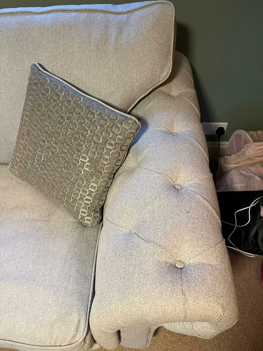 Grey 2/3 seater sofa - Image 2