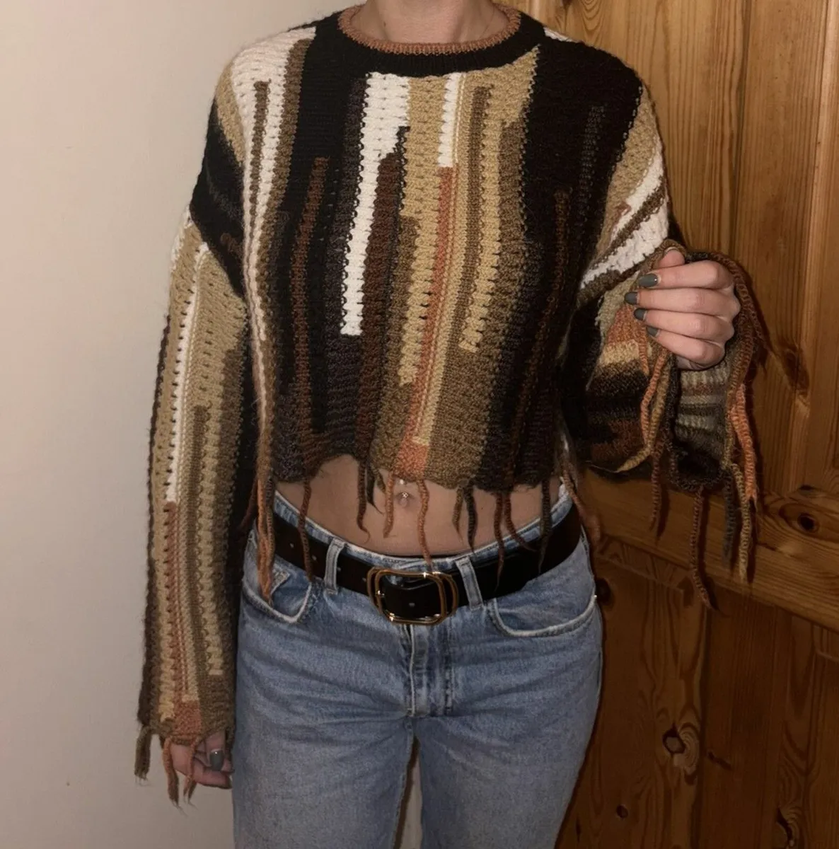 Zara Knit Crop Top - Image 1