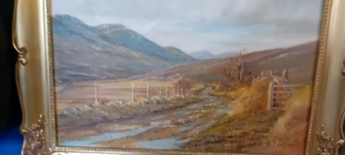 Original Victor Cerifice Oil On Canvas - Image 2