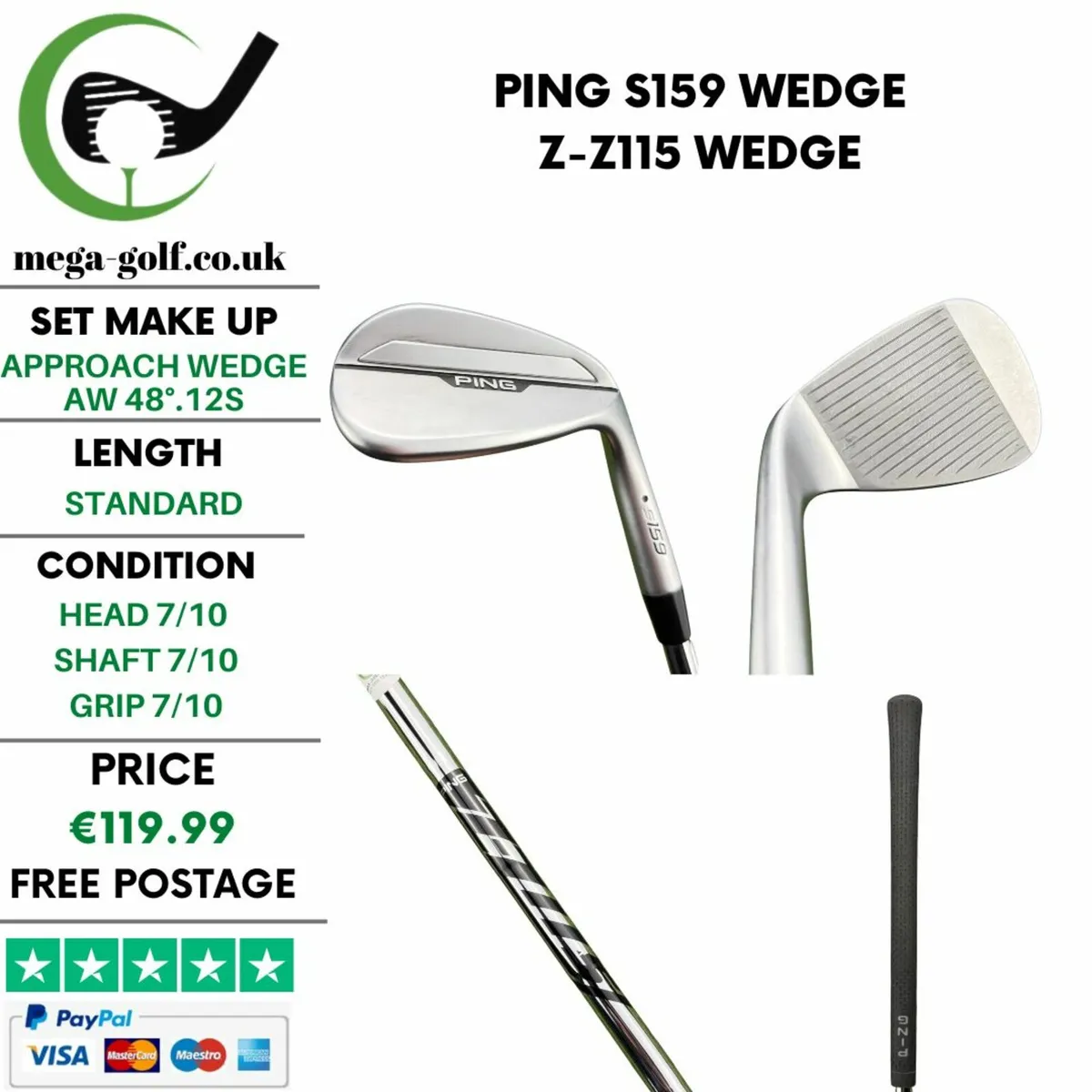 Ping S159 Wedge Aw 48°.12S / Z-Z115 Wedge - Image 1