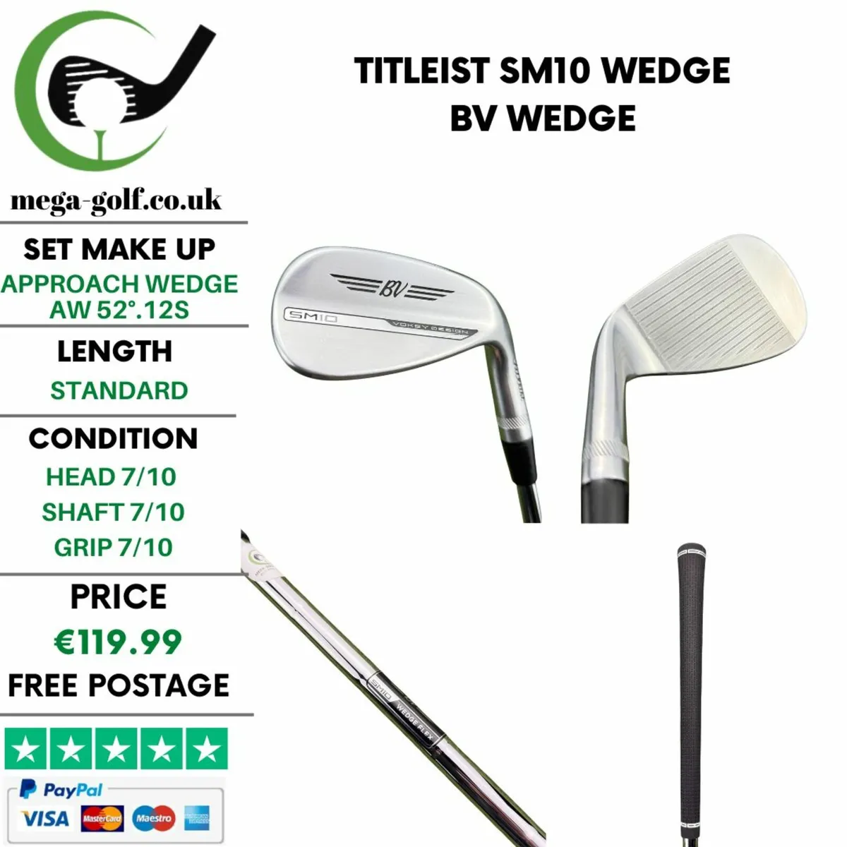 Titleist SM10 Wedge Aw 46°.10F / Bv Wedge - Image 1
