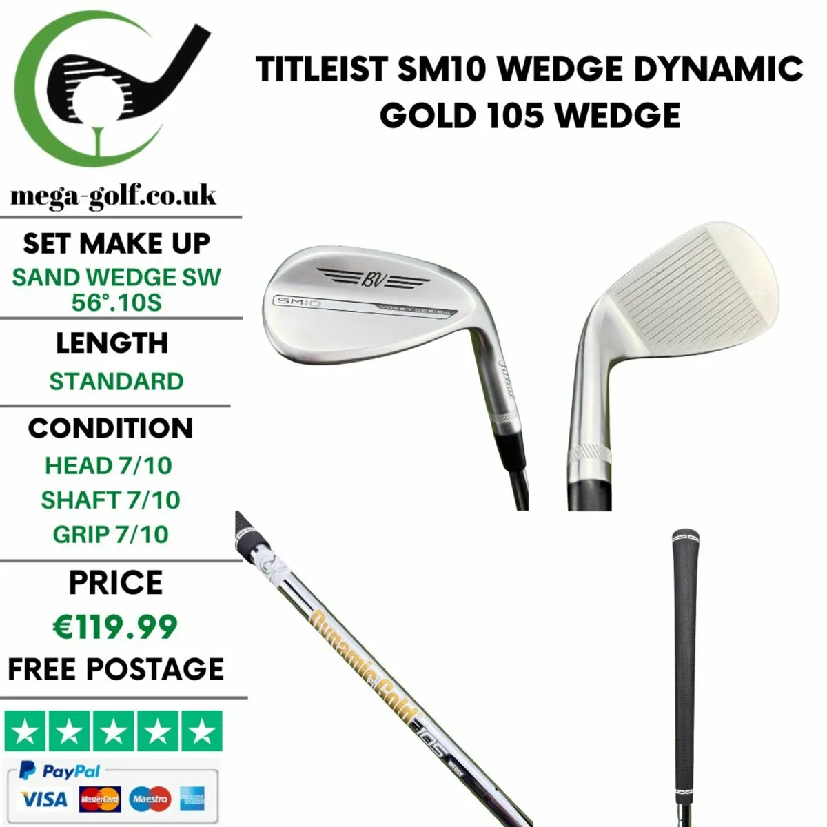 Titleist SM10 Wedge Sw 56°.10S / Wedge - Image 1