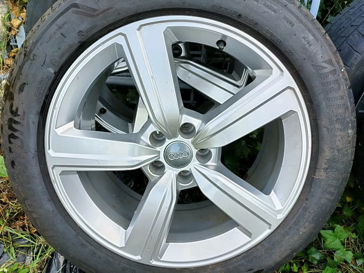Audi Alloys 20 inch Original- 4 Bridgestone tyres - Image 2