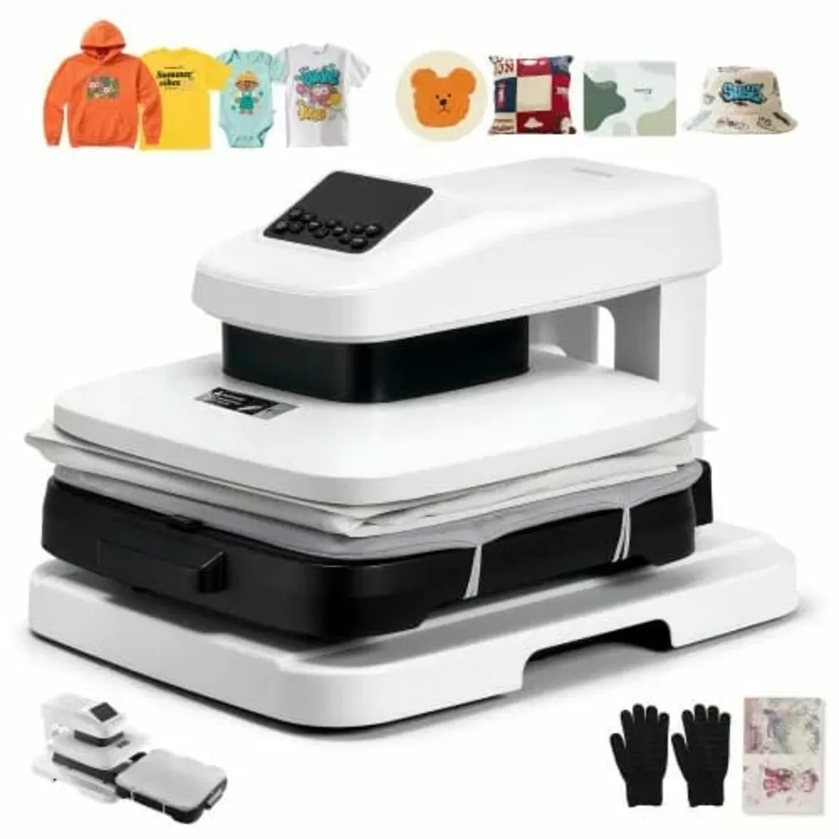 Auto Heat Press Machine, 38 x 38 cm, T-Shirt Press - Image 1