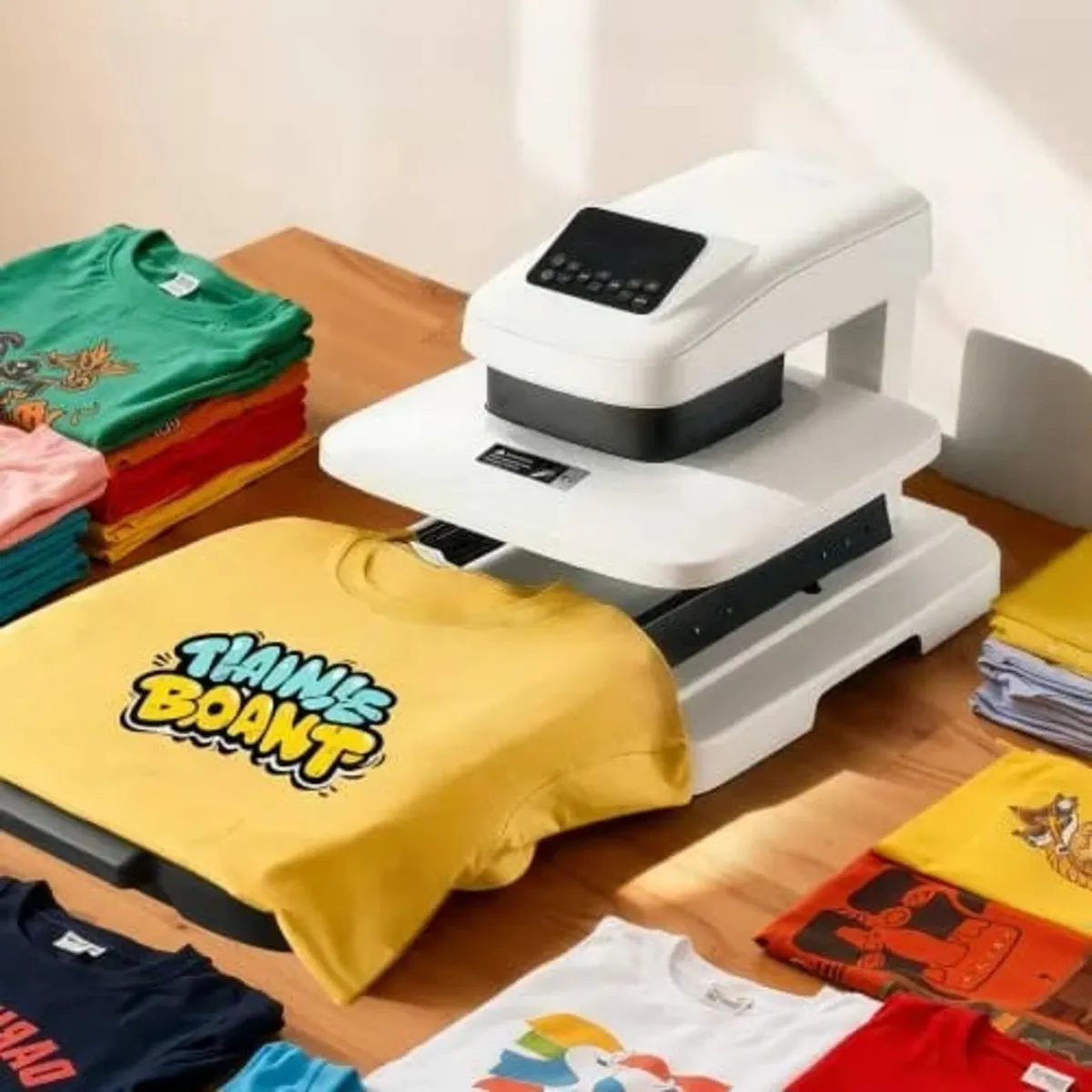 Auto Heat Press Machine, 38 x 38 cm, T-Shirt Press - Image 2