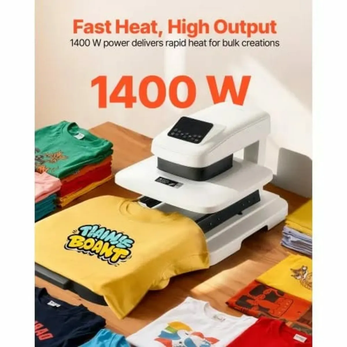Auto Heat Press Machine, 38 x 38 cm, T-Shirt Press - Image 3
