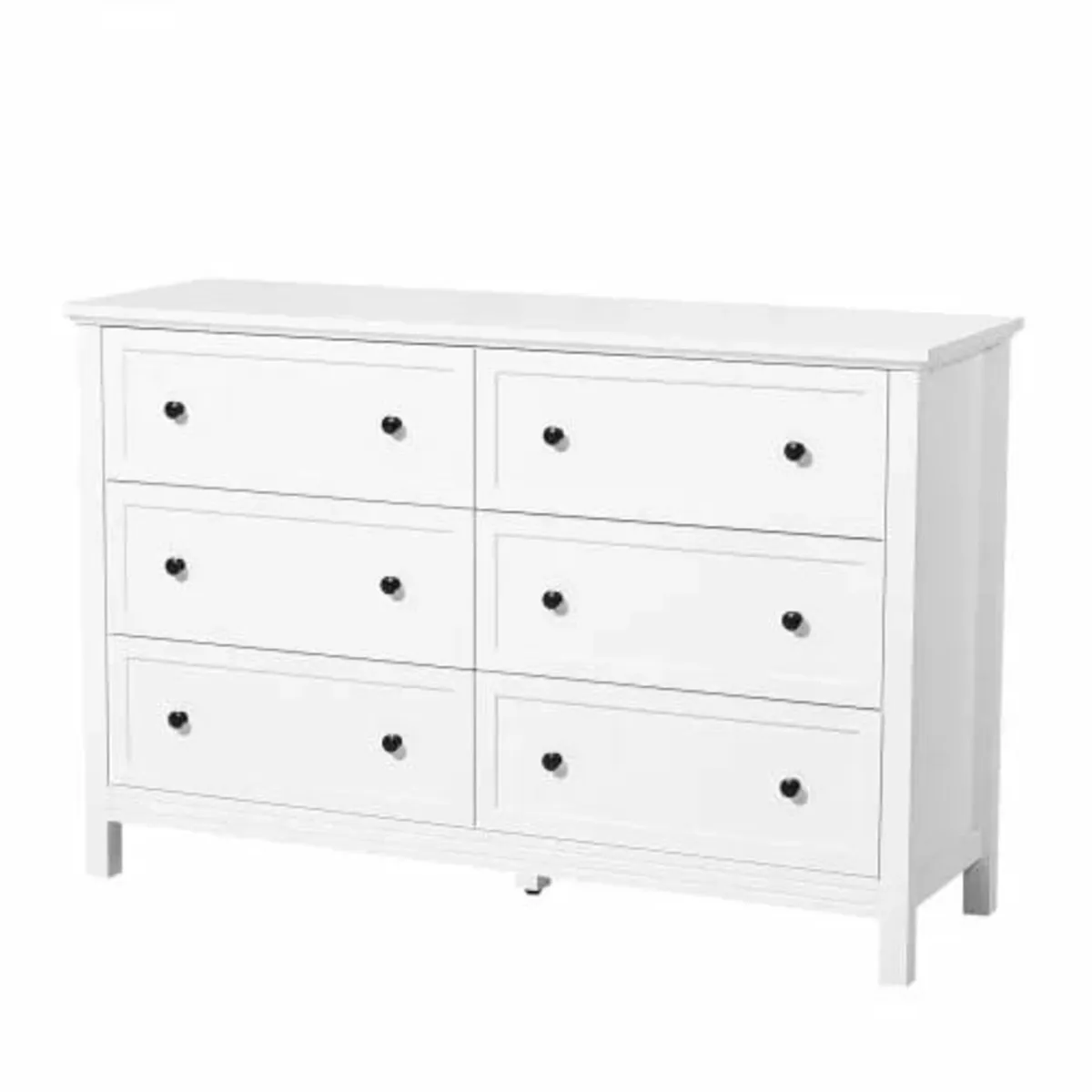 6 Drawer Dresser, Wooden Chest of Drawers with Sli - Image 2