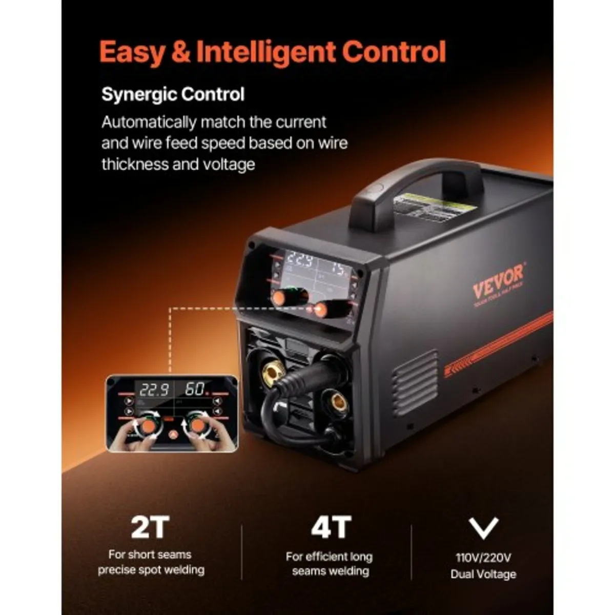 Pro MIG Welder, 200Amp Pluse Mig Welding Machine, - Image 2