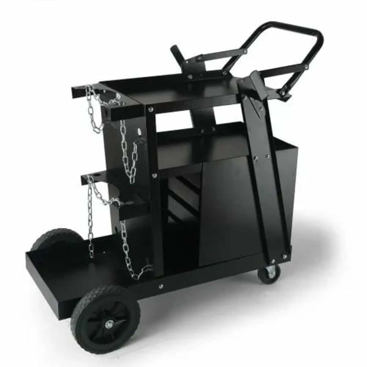 Welding Cart, 2-Tier 4 Drawers Welder Cart with 12 - Image 1