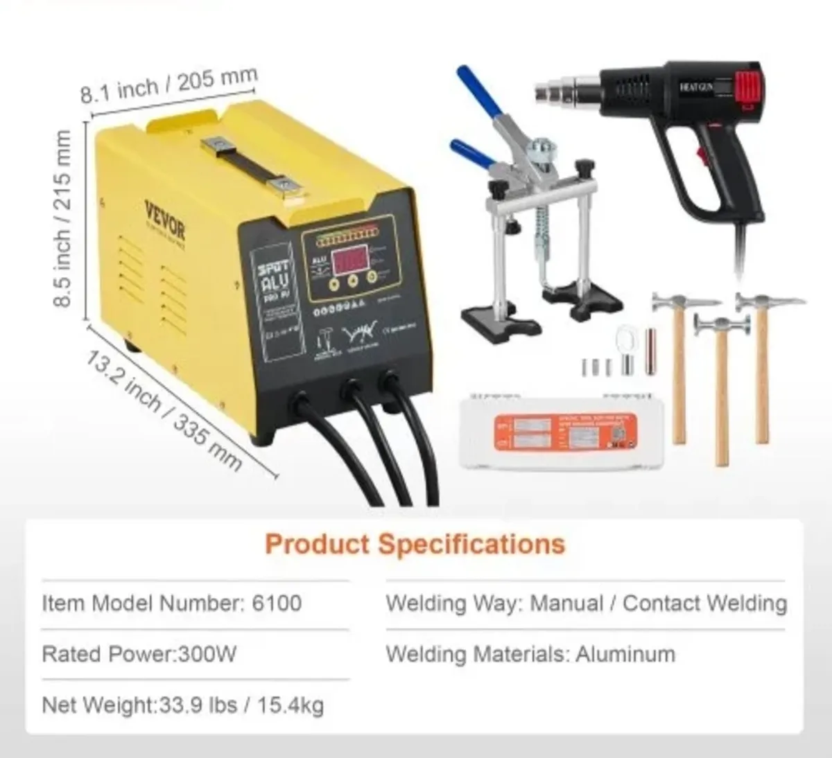 Spot Welder Dent Puller, 300W Stud Welder Dent Rep - Image 3
