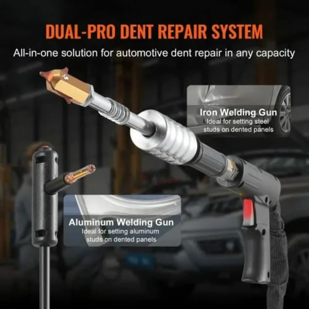 Dual Pro Stud Welder Deluxe AL/Fe Dent Repair Kit, - Image 4