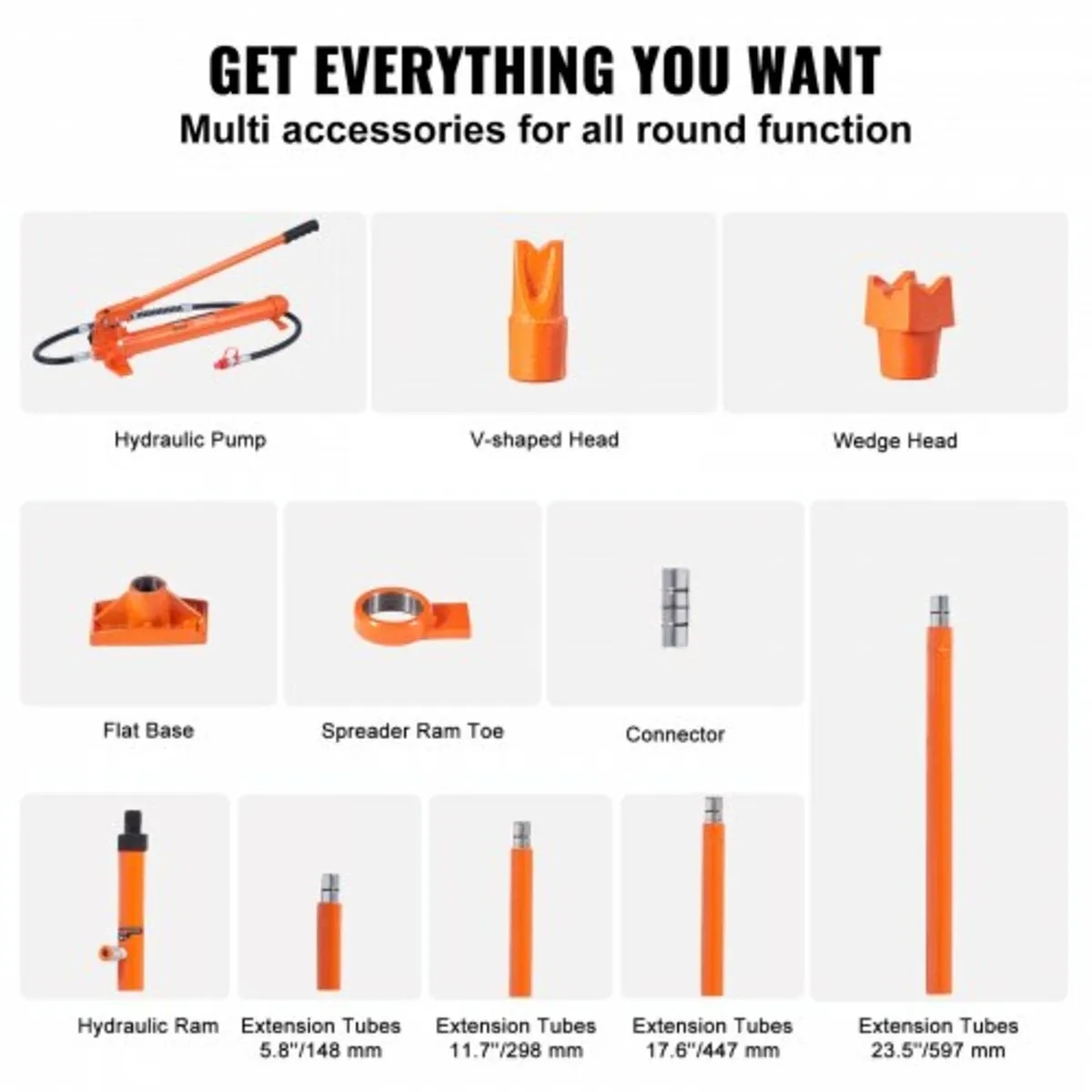 20 Ton Porta Power Kit, Portable Hydraulic Jack wi - Image 4