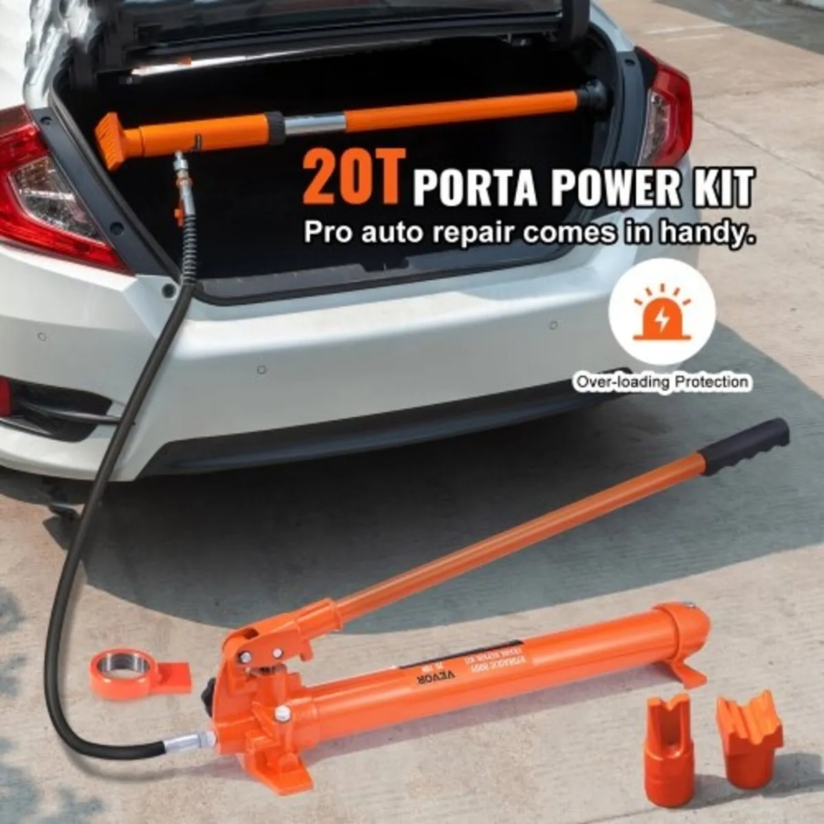 20 Ton Porta Power Kit, Portable Hydraulic Jack wi - Image 2