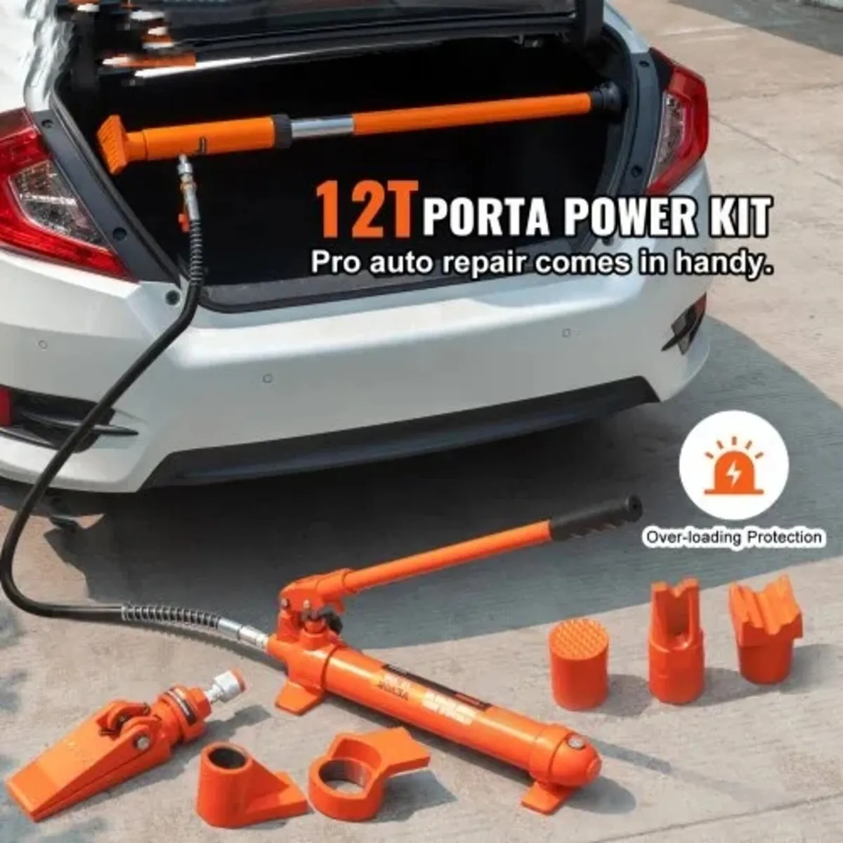 12 Ton Porta Power Kit, Hydraulic Ram with Pump wi - Image 2