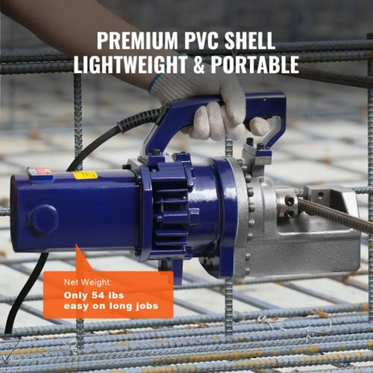 Electric Hydraulic Rebar Cutter, 1350W Portable Re - Image 4
