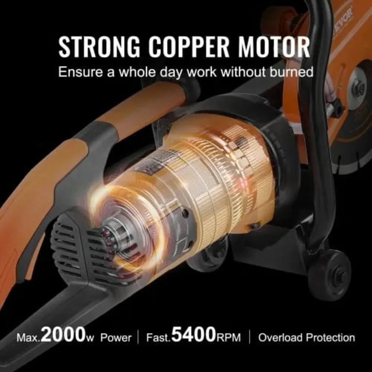 Electric Concrete Saw, 7 in Circular Saw Cutter, 2 - Image 4