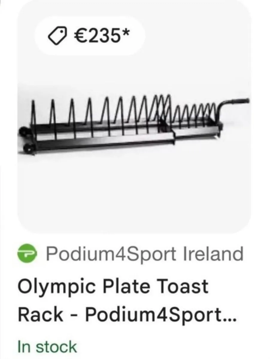 Olympic bumper toaster style storage rack - Image 2
