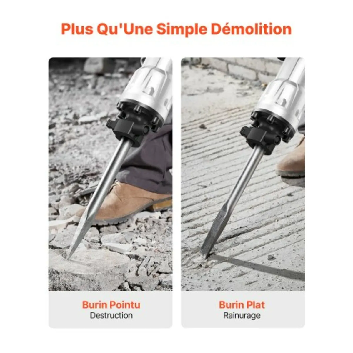 Demolition Jack Hammer, 3500W Jack Hammer Concrete - Image 4