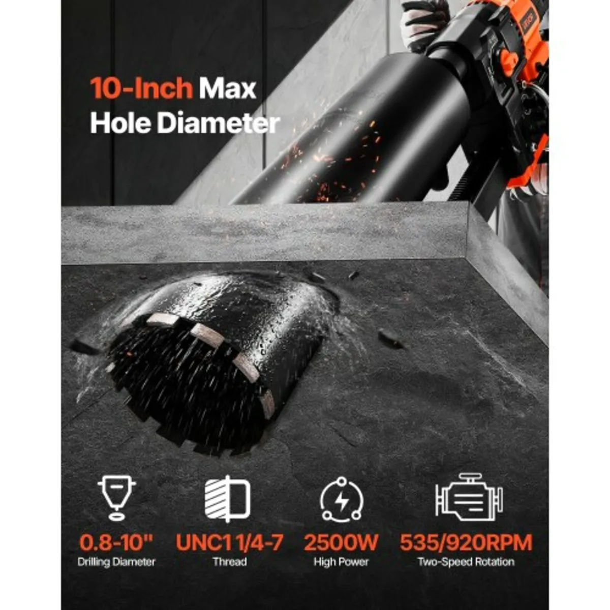 Diamond Core Drilling Machine, 20-254 mm Drilling - Image 4