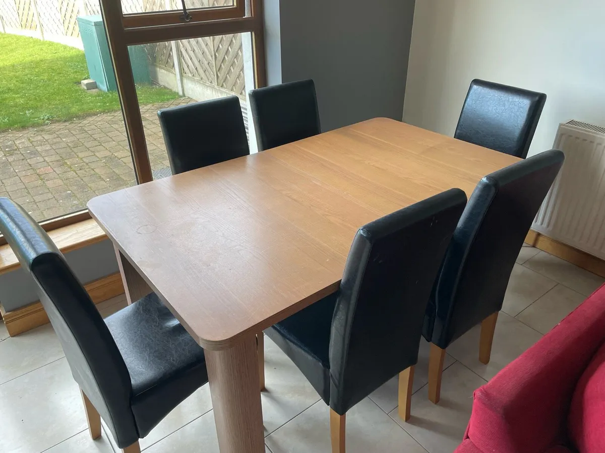 Laminate table and chairs - Image 1