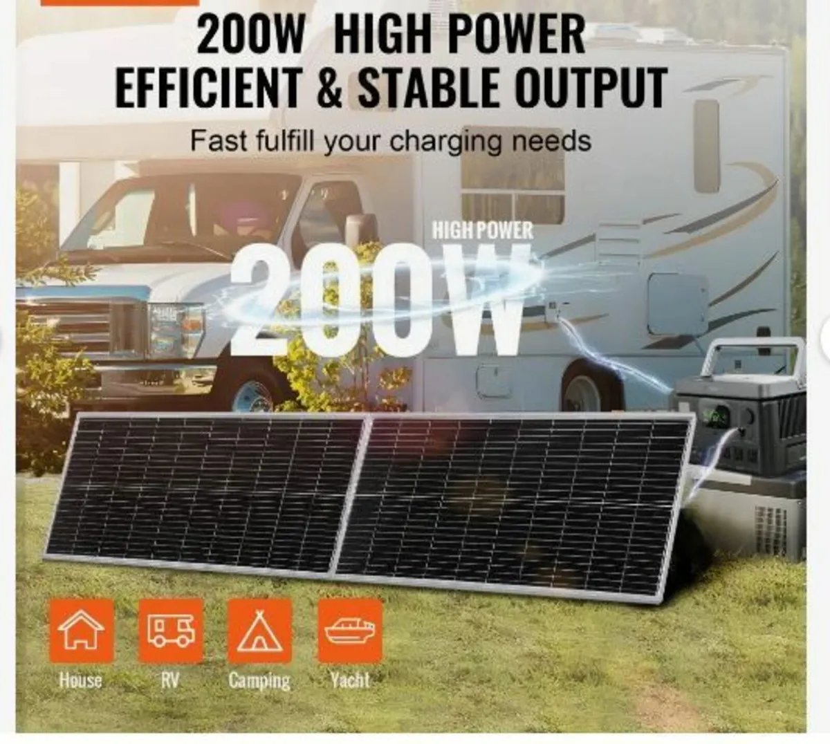 200W Monocrystalline Solar Panel Kit - Image 3