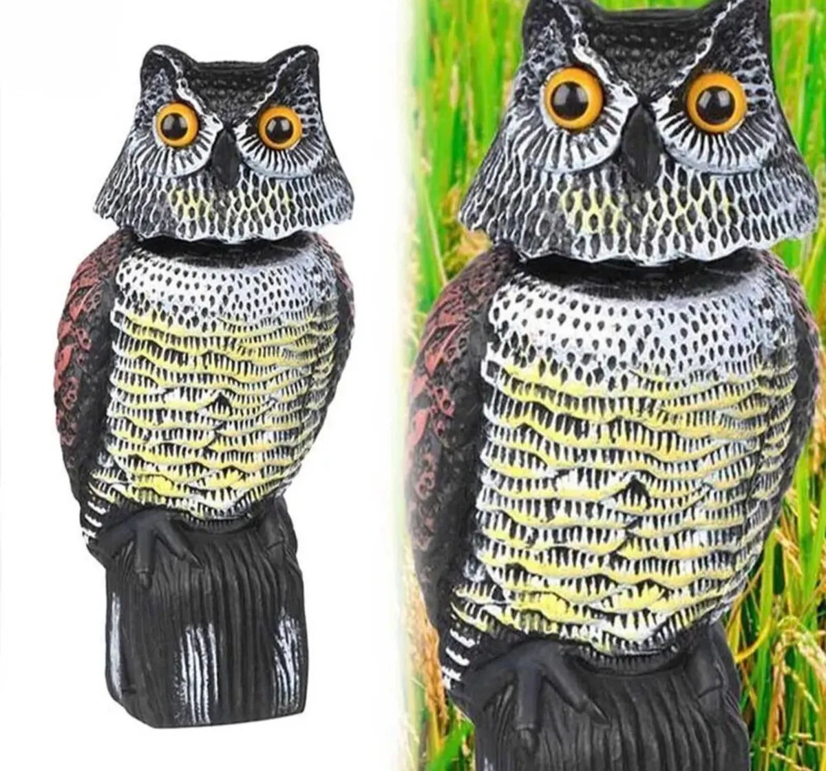 Owl Decoy Bird Deterrent Scarecrow NEW - Image 4