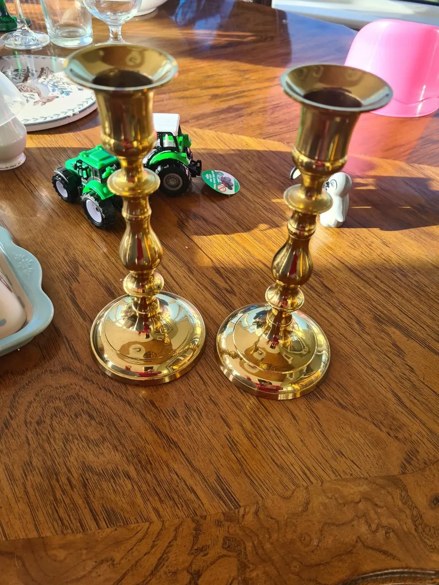 Brass Candle Holders - Image 1