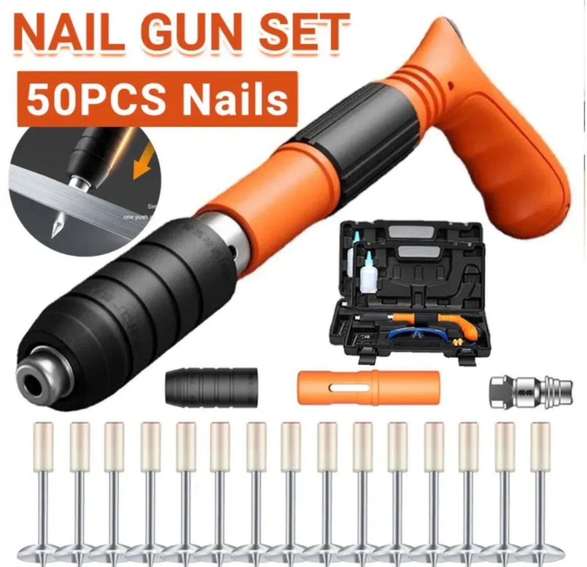 Mini Nail Gun Manual Air Nailer NEW - Image 1