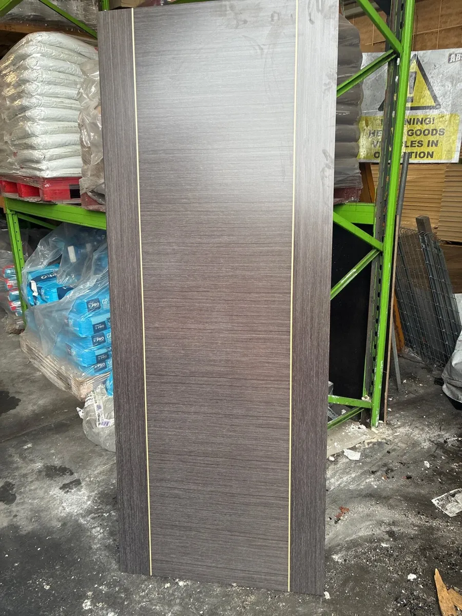 Black Fire Door 78”x30” - FD Rated - Image 1