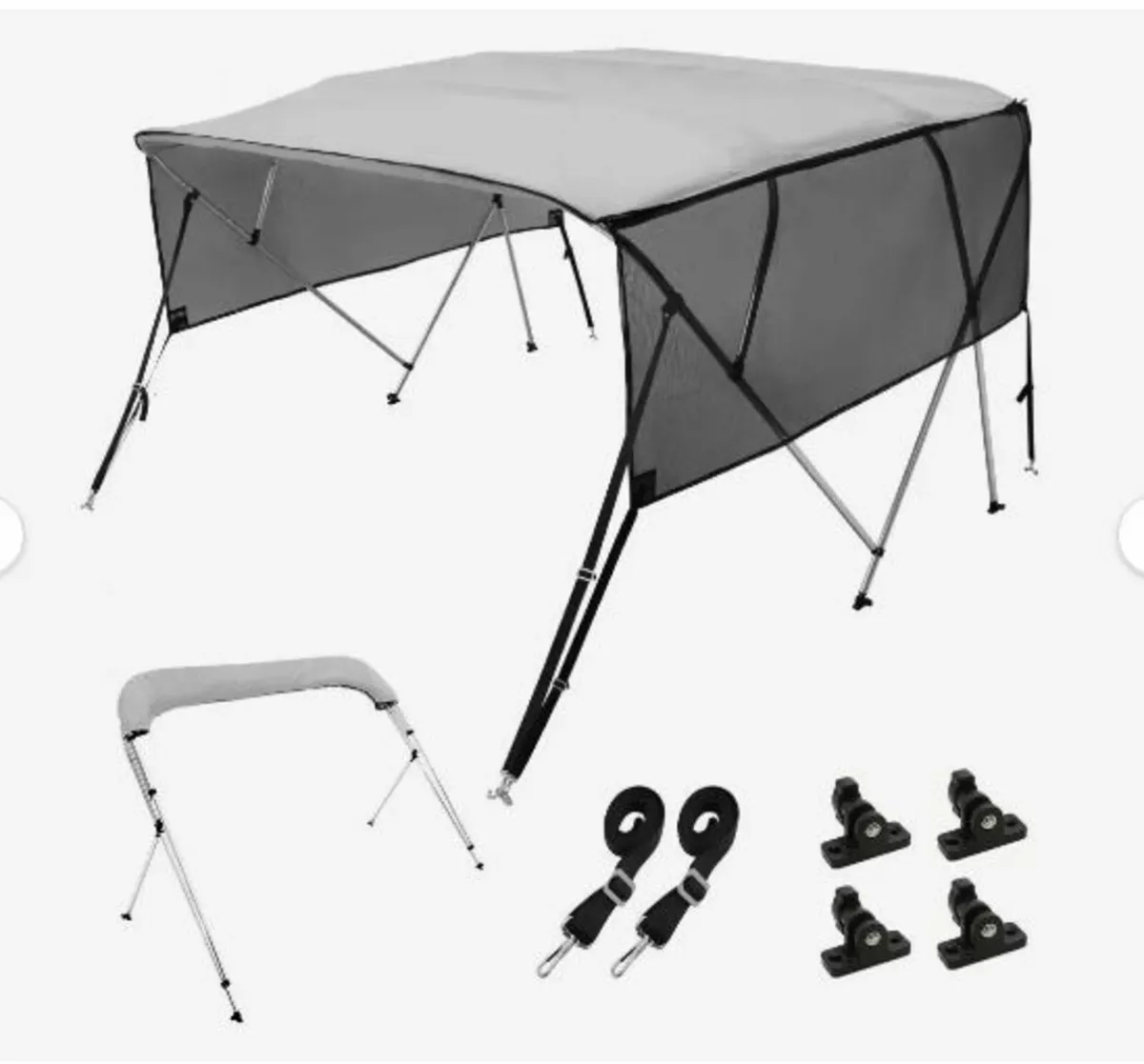 4 Bow Bimini Top Boat Cover - Image 1