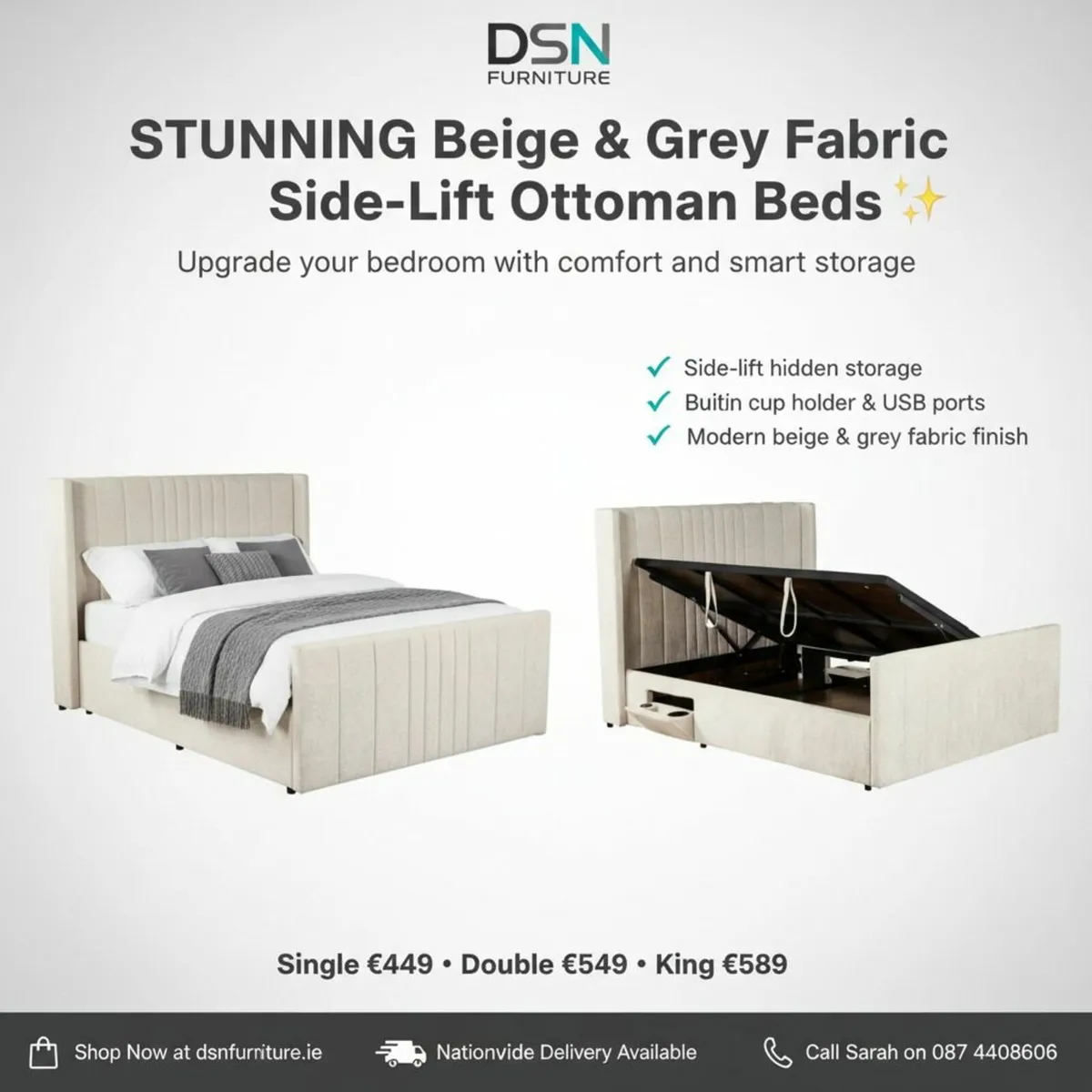 STORAGE BEDS @ DSN Furniture - Image 1
