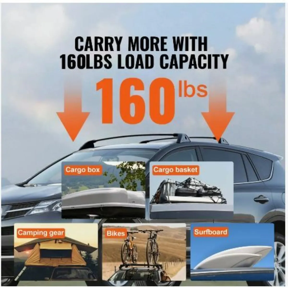 Roof Rack Cross Bars, Compatible - Image 4