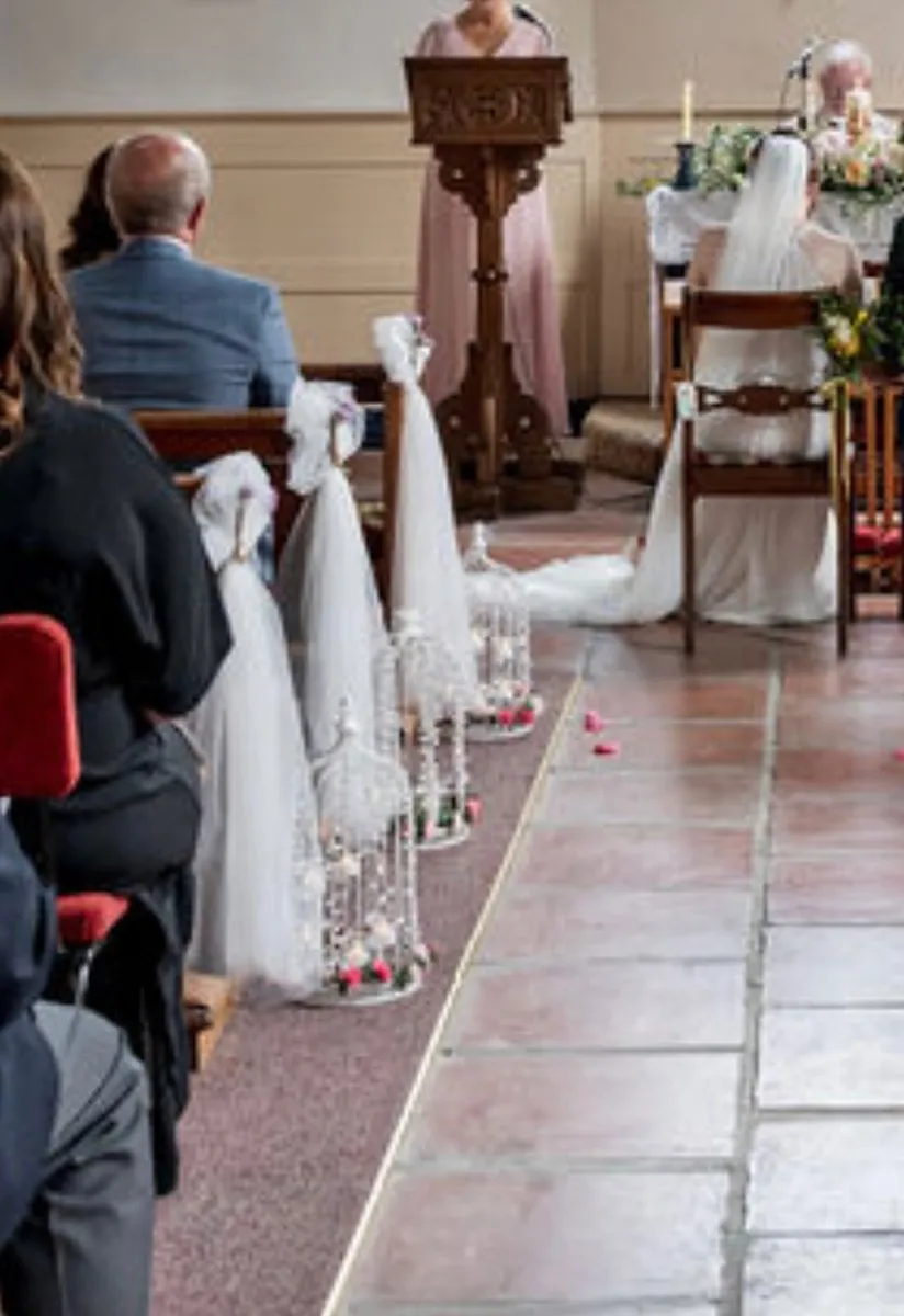 Wedding bird cage candle holders - Image 3