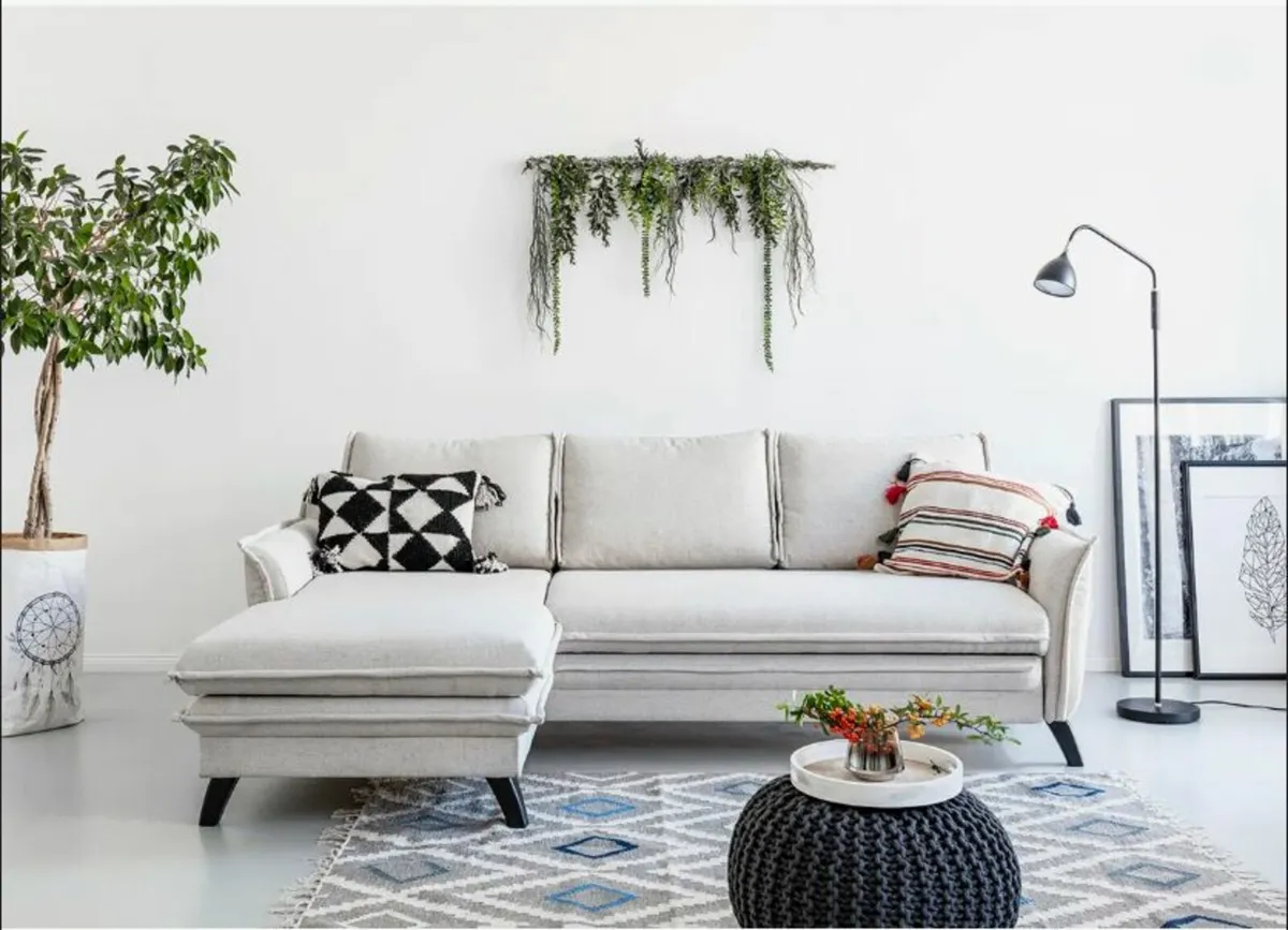 3 Seater L Shaped Sofa-Bed & storage - Image 1