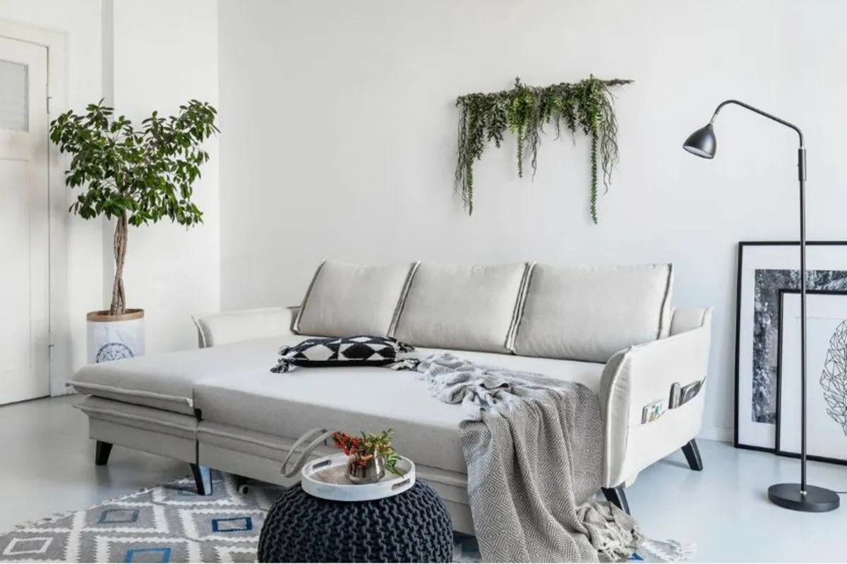 3 Seater L Shaped Sofa-Bed & storage - Image 2