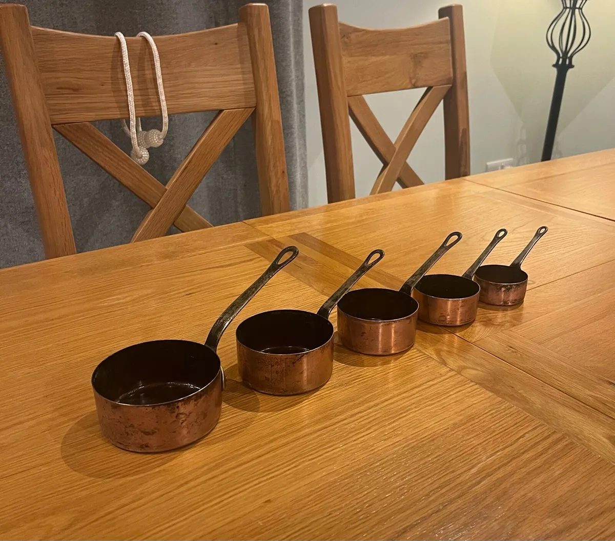 Vintage French Small Copper Pans - Image 1