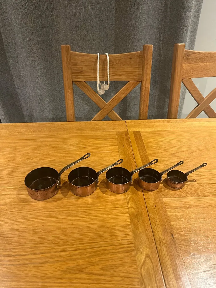 Vintage French Small Copper Pans - Image 2