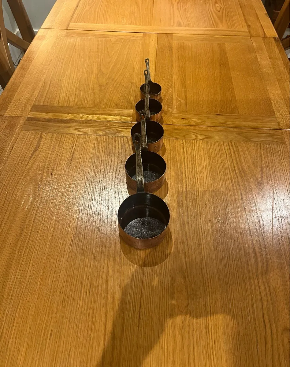 Vintage French Small Copper Pans - Image 4