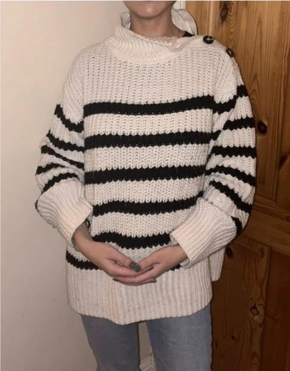 Zara striped knit jumper - Image 1