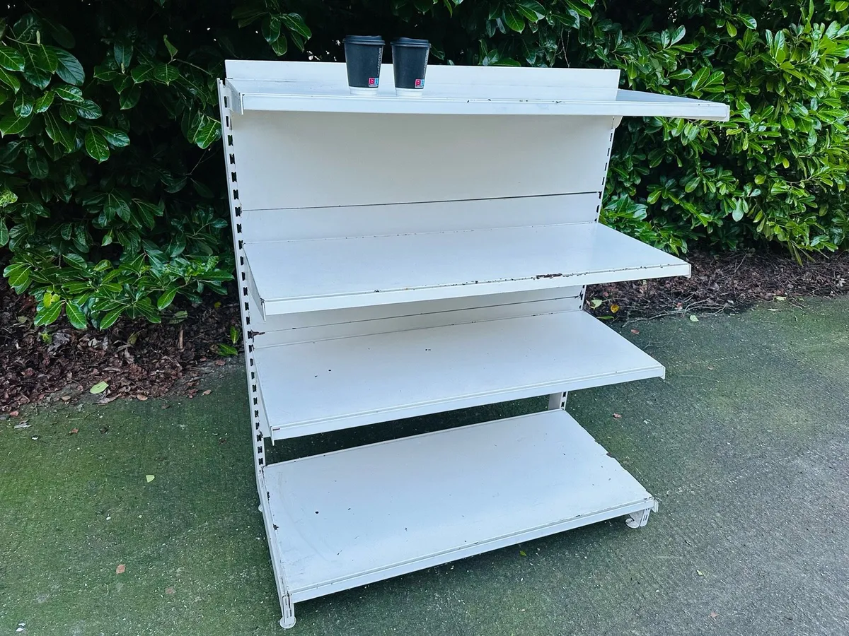 SHOP SHELVING GRADE B 1.5 METRES HIGH LRG QTY - Image 3