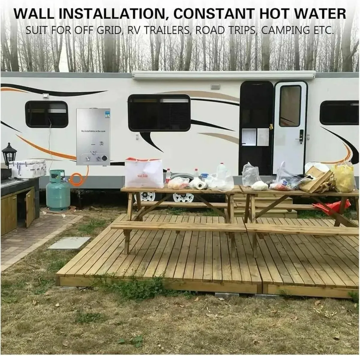 12L LPG Gas Water Heater for RV Camping - Image 2