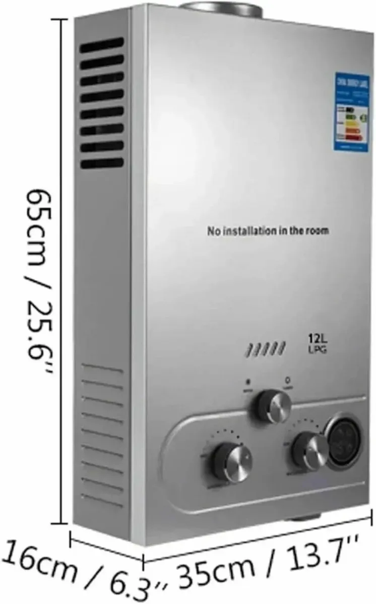 12L LPG Gas Water Heater for RV Camping - Image 1