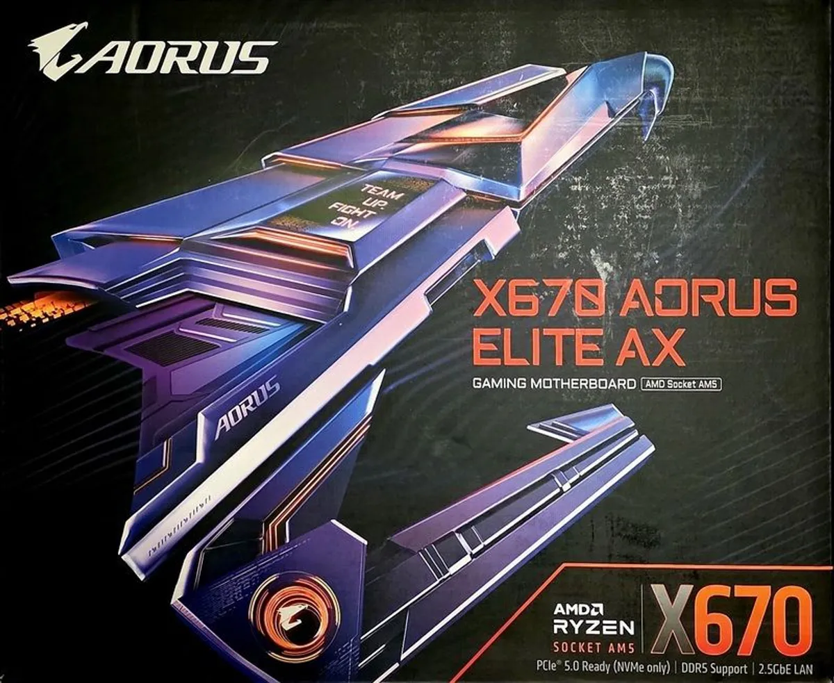 AMD Ryzen 9 7950X + Gigabyte X670 Aorus Elite AX (AM5/DDR5) - Image 1