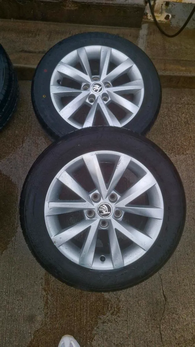 16" Skoda Alloy Wheels - New Tires - Image 4