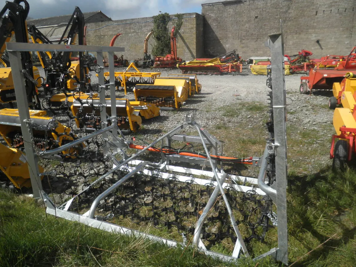RITCHIE 6M MOUNTED GALV GRASS HARROW, NEW - Image 3