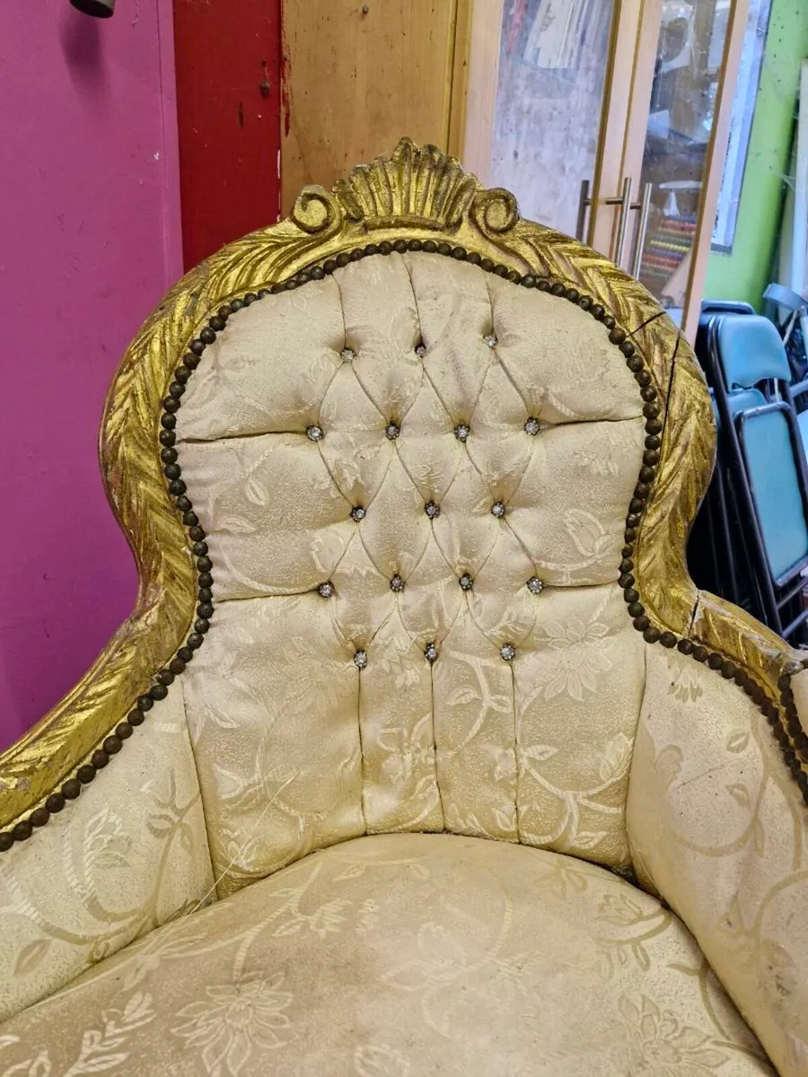 Old antique corner chair - Image 4