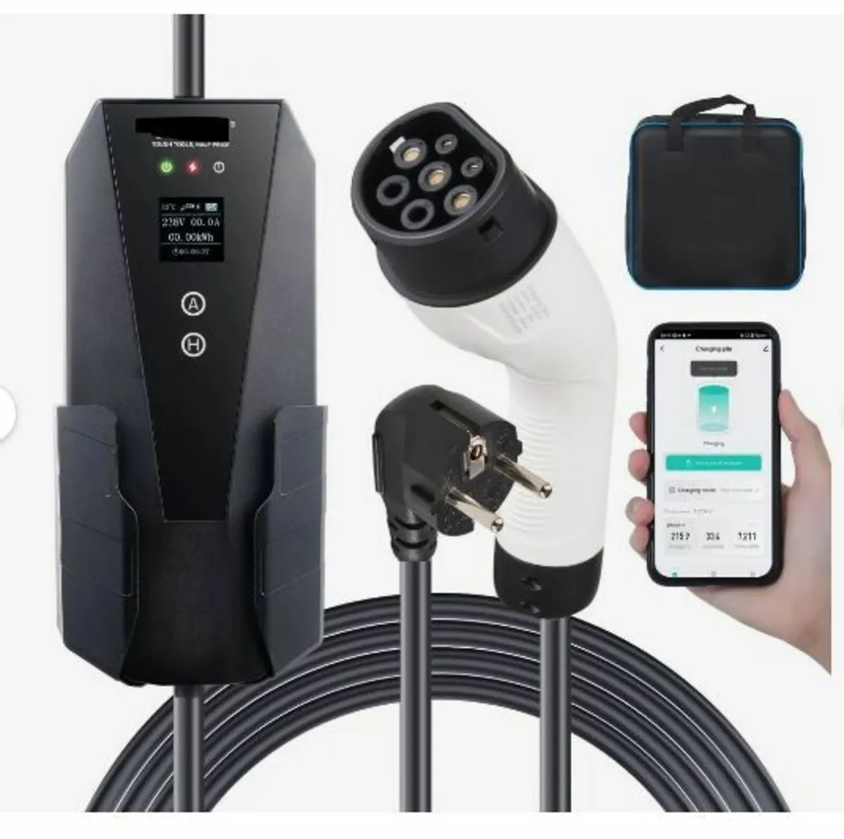 Portable EV Charger Type 2, 16A 3.7 kW - Image 1