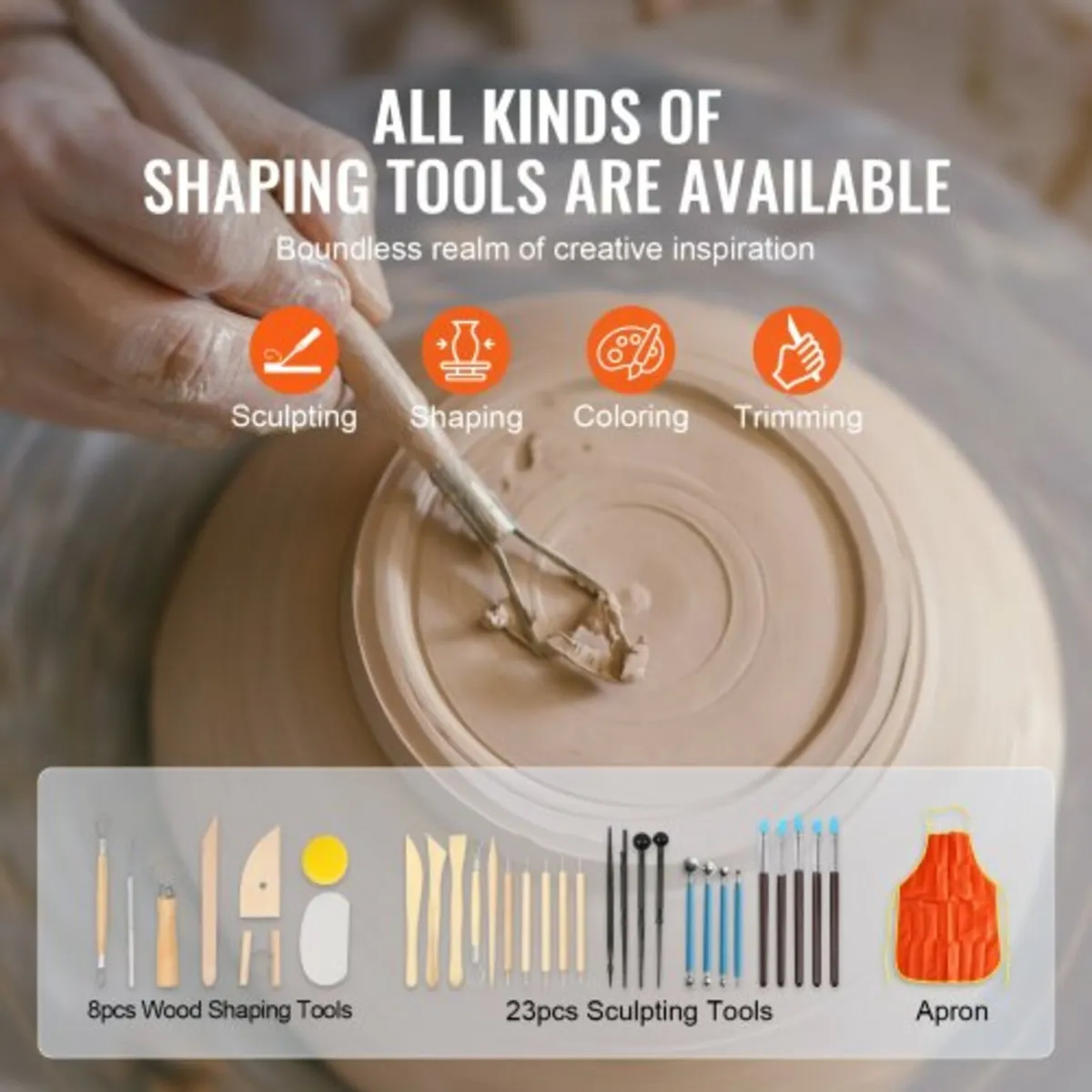 Pottery Wheel 27.9 cm Ceramic Wheel Foot Pedal Scu - Image 4