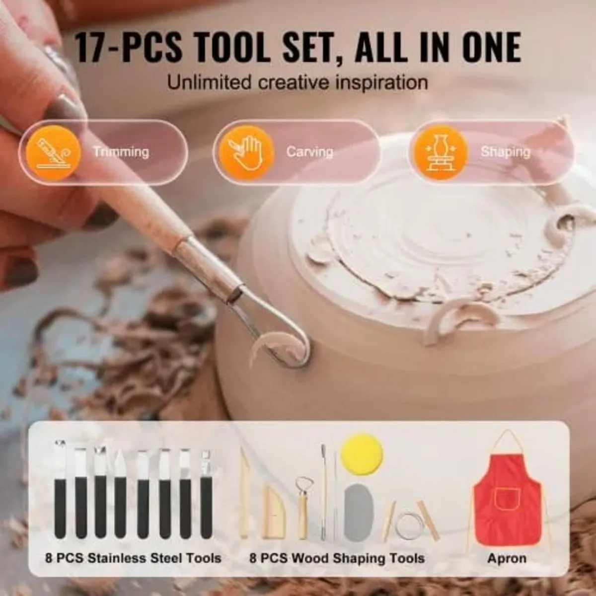 Pottery Wheel, 10 inch Pottery Forming Machine, 35 - Image 4