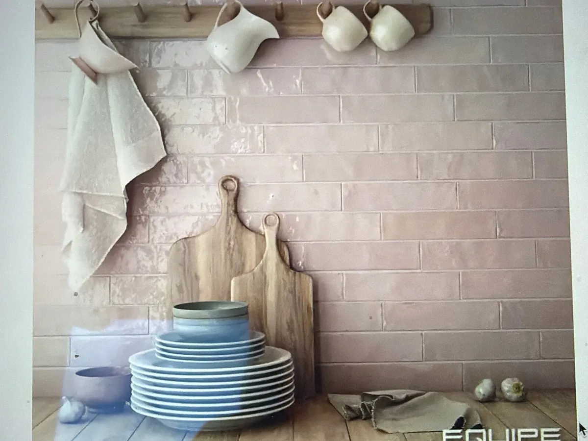 Equipe Tribeca Tea Rose 6cm x 24.6cm tiles - Image 2